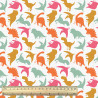 Algodón estampado ARLO Blanco / Multicolor vivos